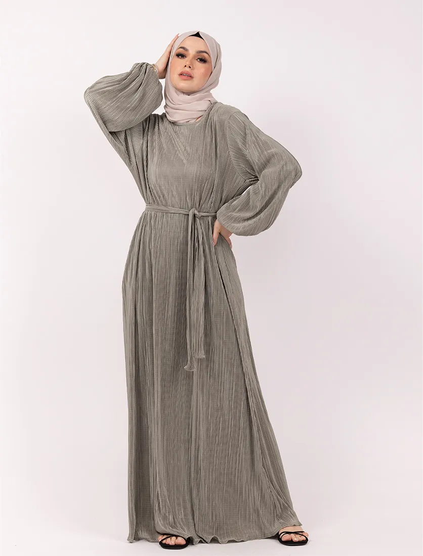Sage Plisse Abaya